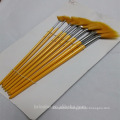 Professional acrylic painting and oil artist brushes with wooden handle